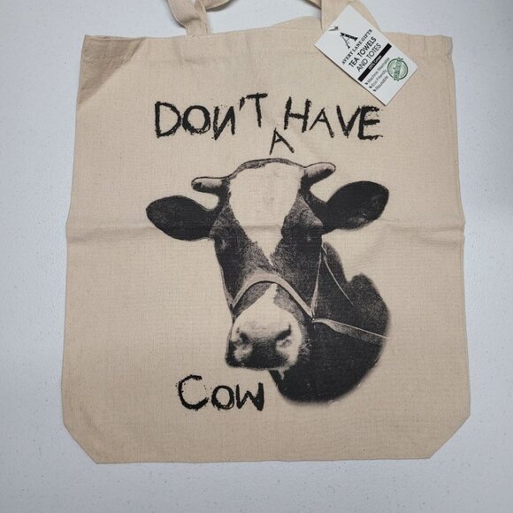 Don't Have A Cow Bag Recycled Eco Friendly Heifer Farm Calm Down Avery Lane Gift - Picture 1 of 6